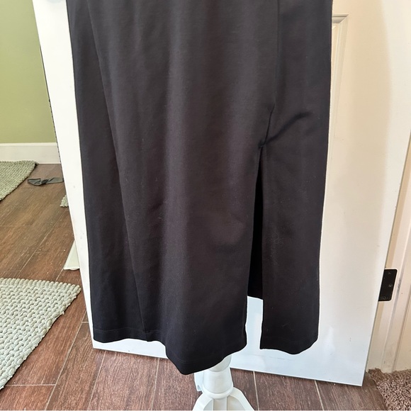 Anthropologie cutout black midi dress size small petite body con - Picture 6 of 12